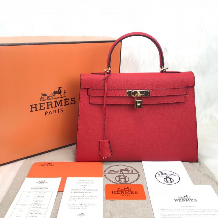 HERMES KELLY 32 KIRMIZI